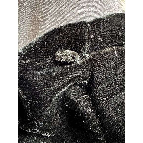 Vintage Y2k Black Velvet Dress with Sequin Bow Detail size Girls 10/12 - Picture 5 of 5
